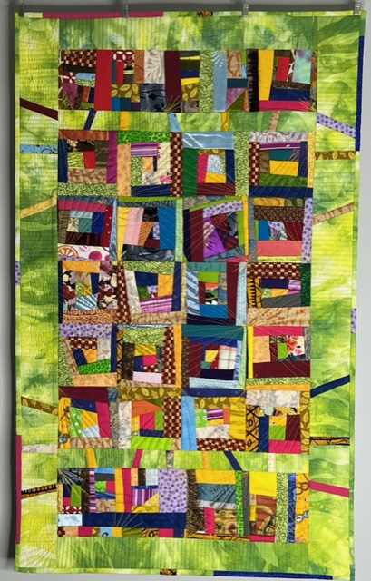 Crazy Quilt in Green